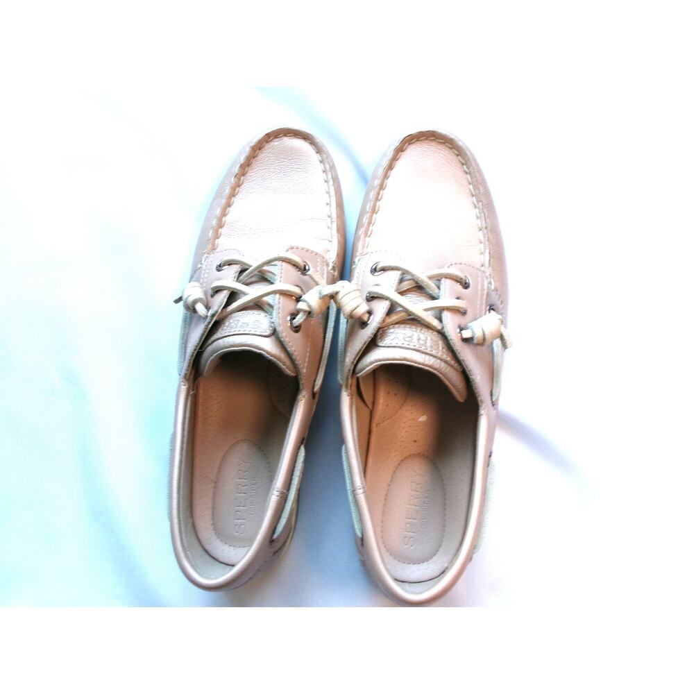 Sperry Songfish Starlight Blush Pink Leather Boat Shoes Women's Size 8